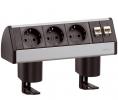 Dock Desk 3x stroom + 2x data