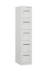 5 deurs lockerkast (195x40x50 cm)