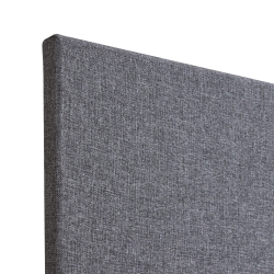 Akoestische tussenwand t.b.v. duo XFB3 rondom gestoffeerd (4cm dik) 160x70 cm incl. magneet set zwart t.b.v. montage