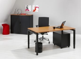 Bureautafel Q-Bic Black 140x80cm