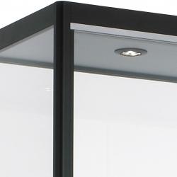 Vitrine met onderkast 200x100x40cm