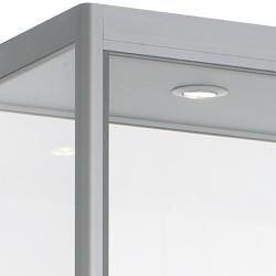 Vitrine met onderkast 200x100x40cm