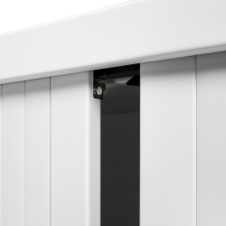 Roldeurkast 105x120x43cm + 2 legborden