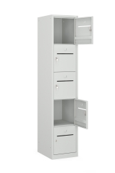 5 deurs lockerkast (195x40x50 cm)