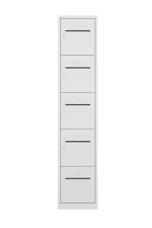 5 deurs lockerkast (195x40x50 cm)