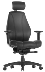 Raptor heavy duty 24uurs bureaustoel leder