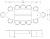 Manage-it ovale tafel 420x138cm  2260