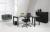 L-Bureau Q-Bic Black 180/80 x 160/60cm 2515