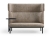 Akoestische loungebank 2-zits met tafeloptie 75246