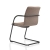 Slede vergaderstoel in bouclé stoffering 71080