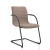 Slede vergaderstoel in bouclé stoffering 71081