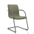 Slede vergaderstoel in bouclé stoffering 71086