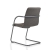 Slede vergaderstoel in bouclé stoffering 71090