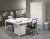 Bureautafel Q-bic  180cm, 90cm diep 76013