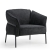Gestoffeerde fauteuil met armleuningen 75009